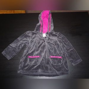 Gymboree Gray and Pink Hooded Jacket